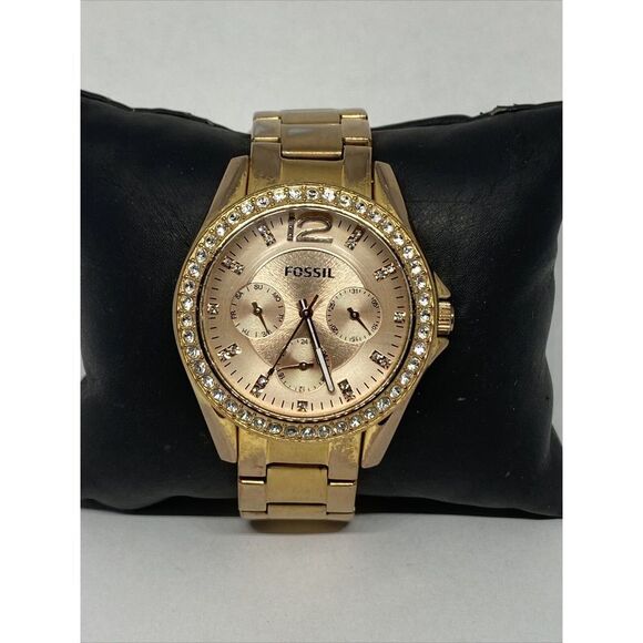 Fossil Riley ES2811 Women's Stainless Steel Analog Dial Quartz Wrist Watch UC706 - Picture 3 of 12